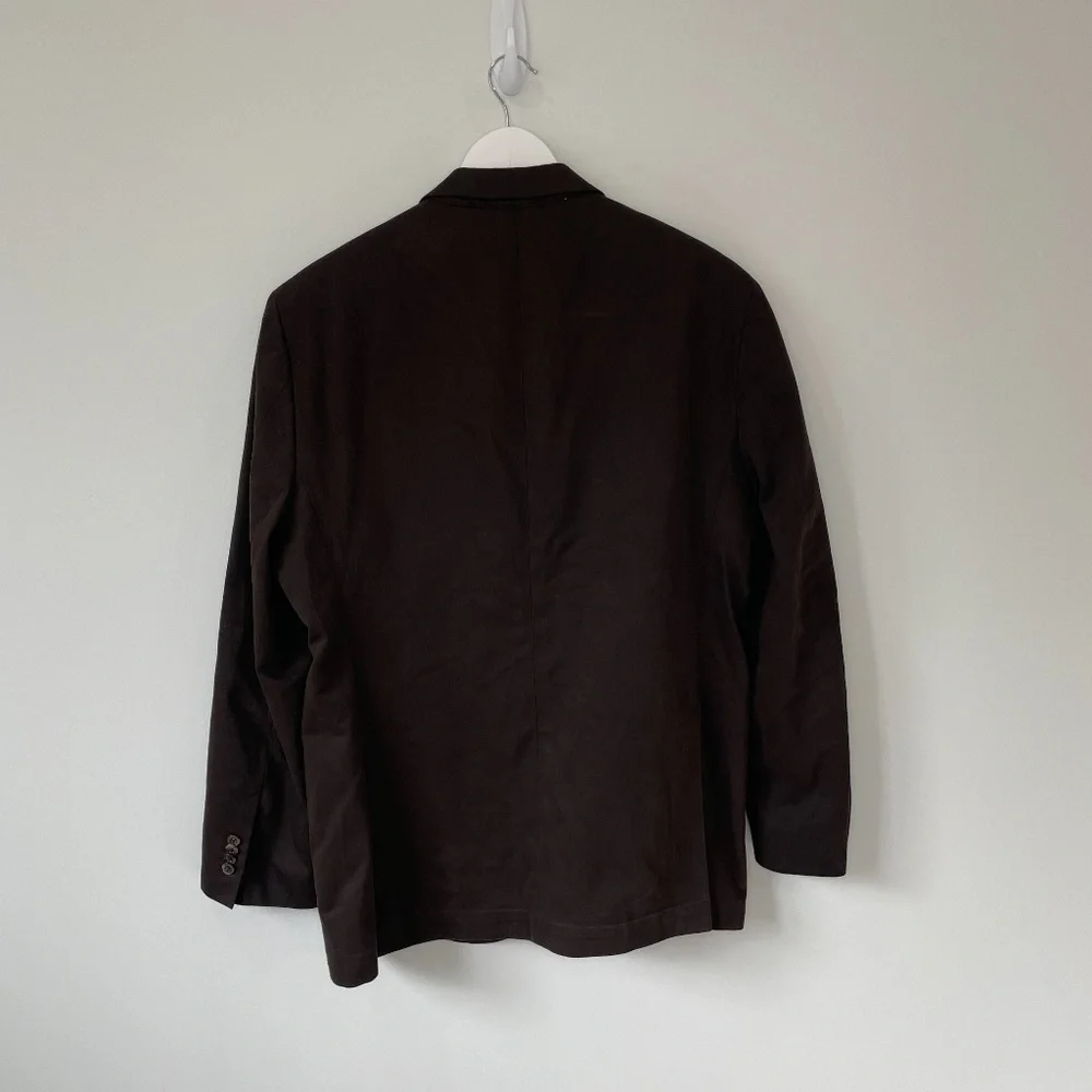 John Varvatos Brown Suit Top Model Kern 100 % Cotton - 42R